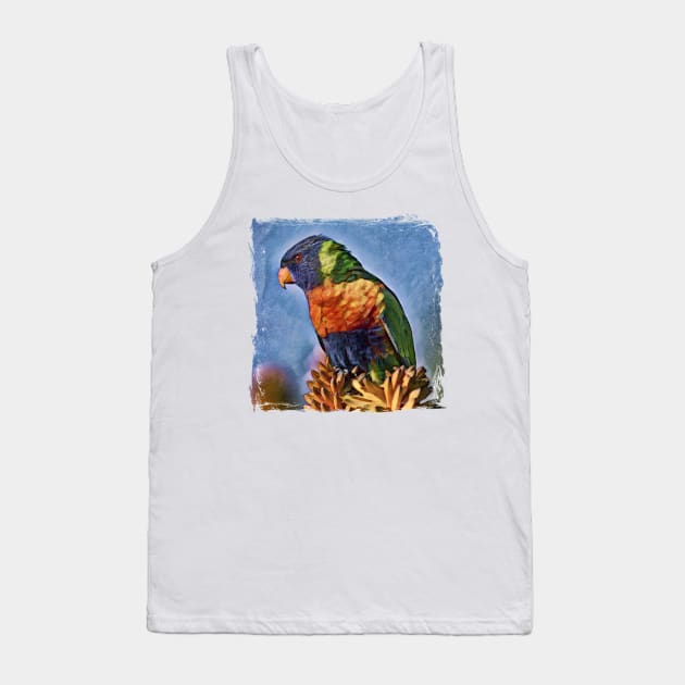 Rainbow Lorikeet Australian Bird Tank Top by PhotoArts